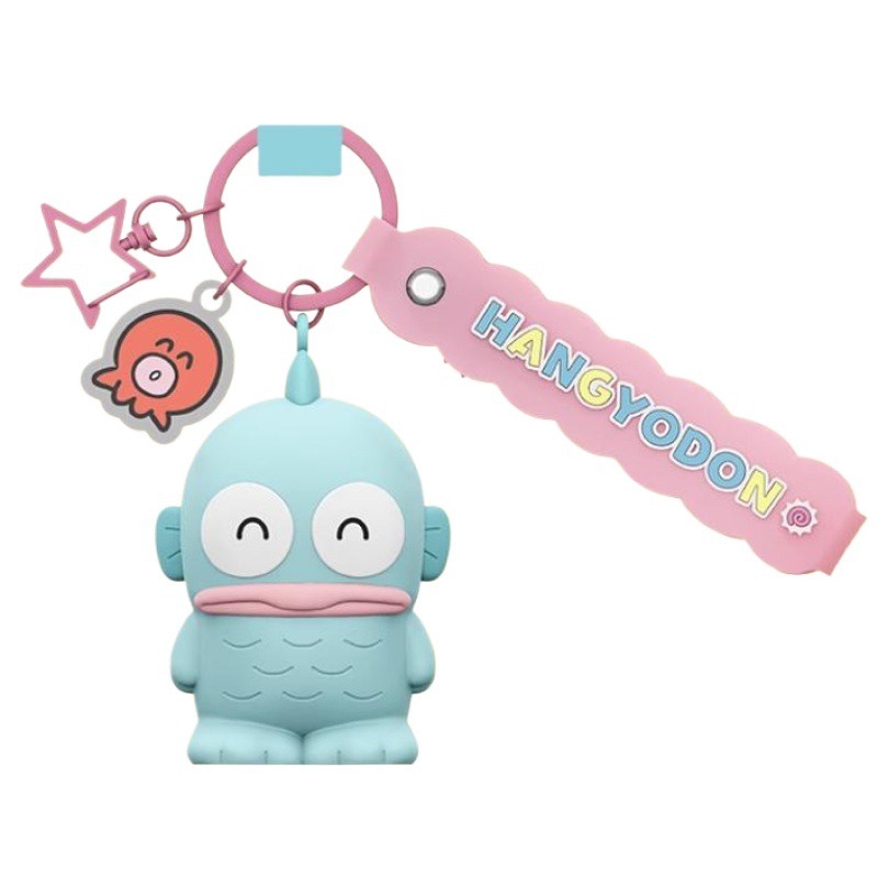 【冉紅】正版 三麗鷗 丑鱼汉顿捏捏樂系列 解压鑰匙扣 背包配飾 书包掛件小飾品 送禮-細節圖5