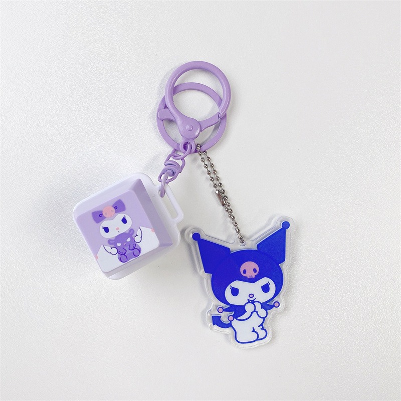 【冉紅】正版 三麗鷗 解压迷你按键系列 鑰匙扣 庫洛米 学生书包掛件 小礼物玩具 送禮-規格圖5