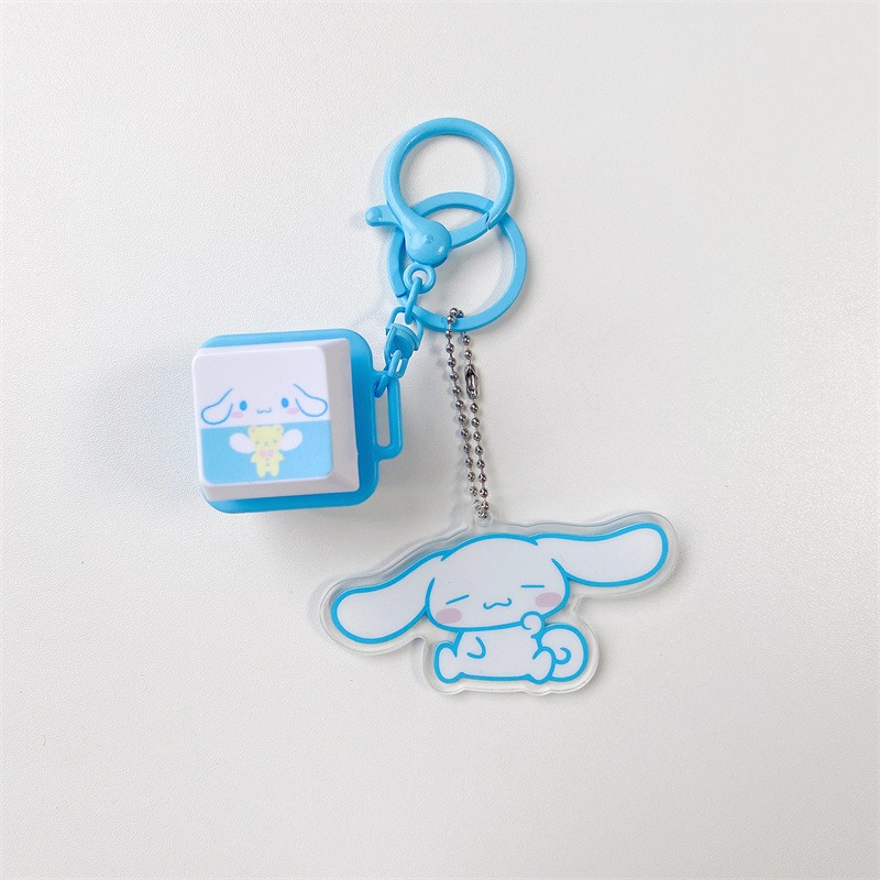 【冉紅】正版 三麗鷗 解压迷你按键系列 鑰匙扣 庫洛米 学生书包掛件 小礼物玩具 送禮-規格圖5