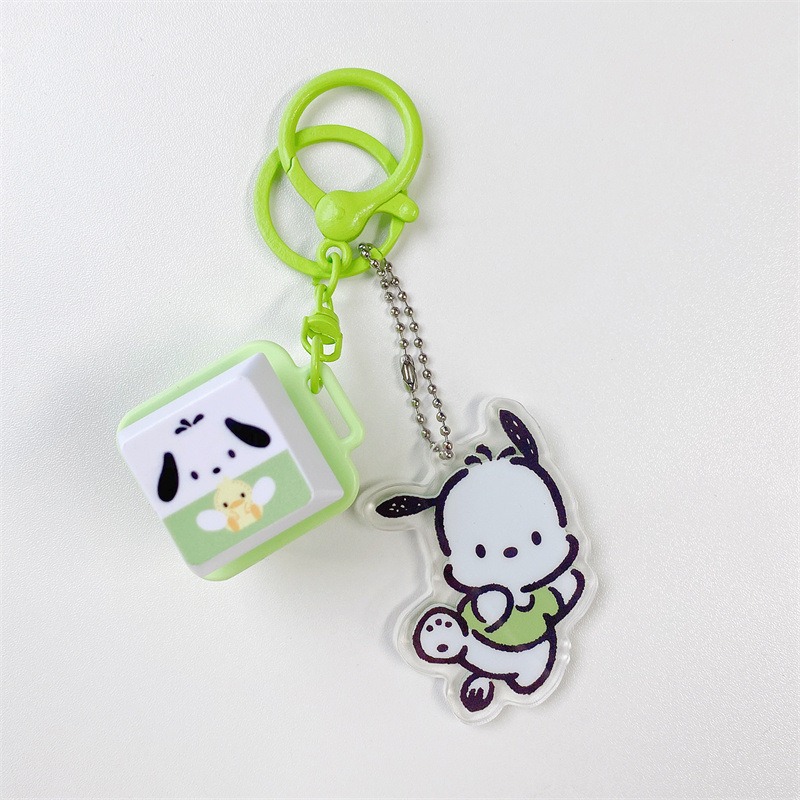 【冉紅】正版 三麗鷗 解压迷你按键系列 鑰匙扣 庫洛米 学生书包掛件 小礼物玩具 送禮-規格圖5
