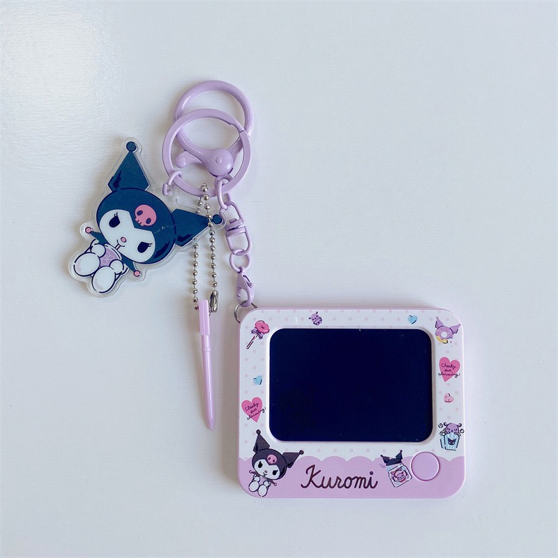 【冉紅】正版 HelloKitty 三麗鷗 涂鸦板系列 书包掛件 可爱包包鑰匙扣公仔 吊飾 送禮-規格圖5