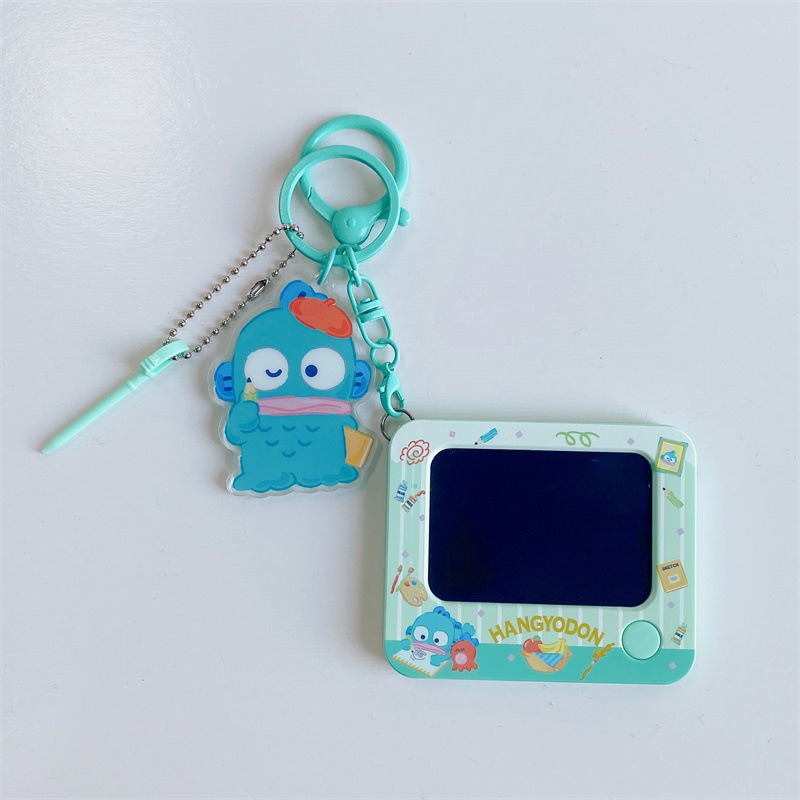 【冉紅】正版 HelloKitty 三麗鷗 涂鸦板系列 书包掛件 可爱包包鑰匙扣公仔 吊飾 送禮-規格圖5