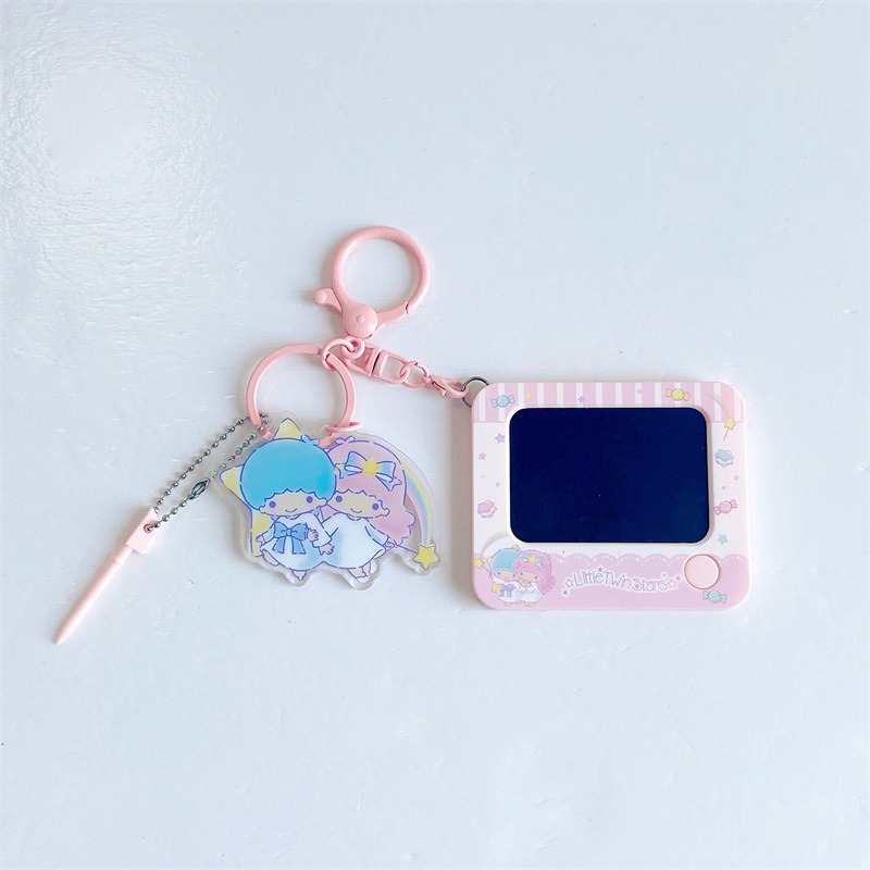 【冉紅】正版 HelloKitty 三麗鷗 涂鸦板系列 书包掛件 可爱包包鑰匙扣公仔 吊飾 送禮-規格圖5