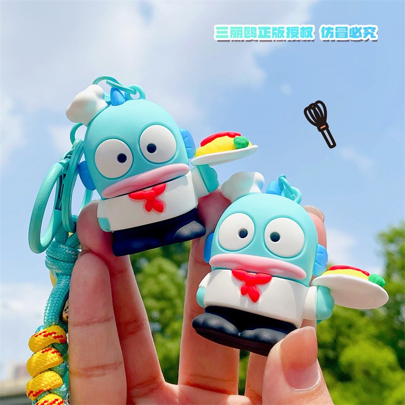 【冉紅】正版 三麗鷗 小丑鱼小厨师系列掛件 玩偶半鱼人丑鱼汉顿书包鑰匙扣 包包掛件 吊飾 送禮-細節圖4