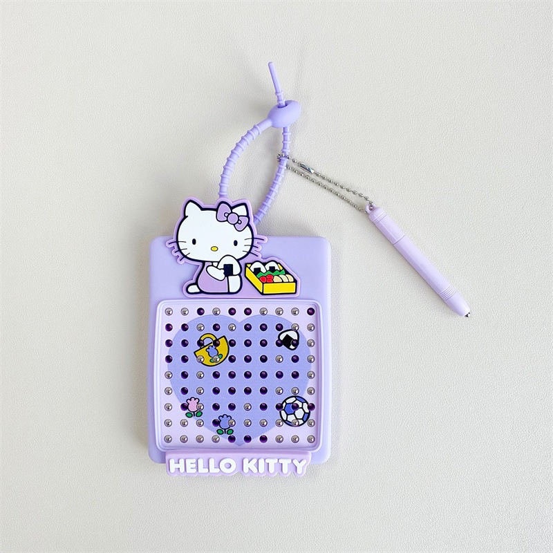 三丽鷗-KT貓磁吸盘紫色