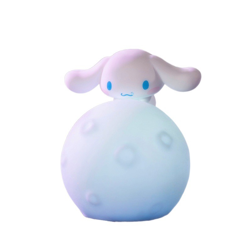 【冉紅】正版 三麗鷗 月球小夜灯擺件 美樂蒂 创意可爱小擺件 庫洛米 凱蒂貓 布丁狗 送禮-細節圖5