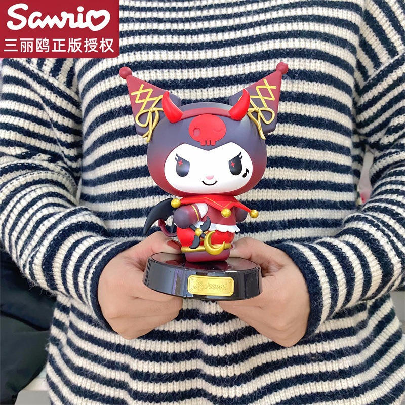 【冉紅】正版 三麗鷗 少女系列 乐神款 库洛米 美乐蒂 桌面摆件手办 女孩公仔 送禮-規格圖5