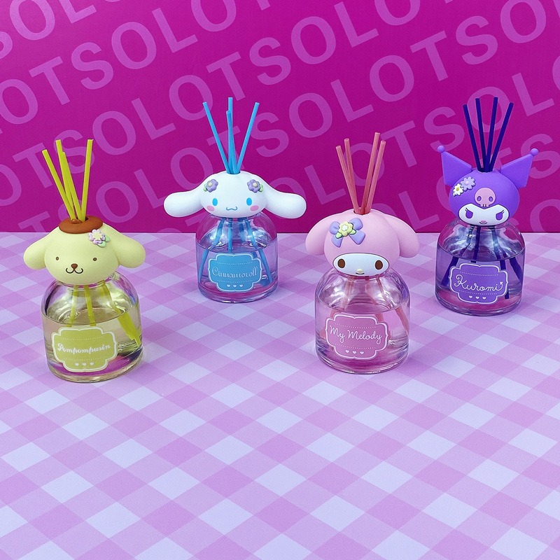 【冉紅】正版 三麗鷗 花语香薰摆件 库洛米 香氛摆件 玉桂狗 美乐蒂室内持久香薰 送禮-細節圖2