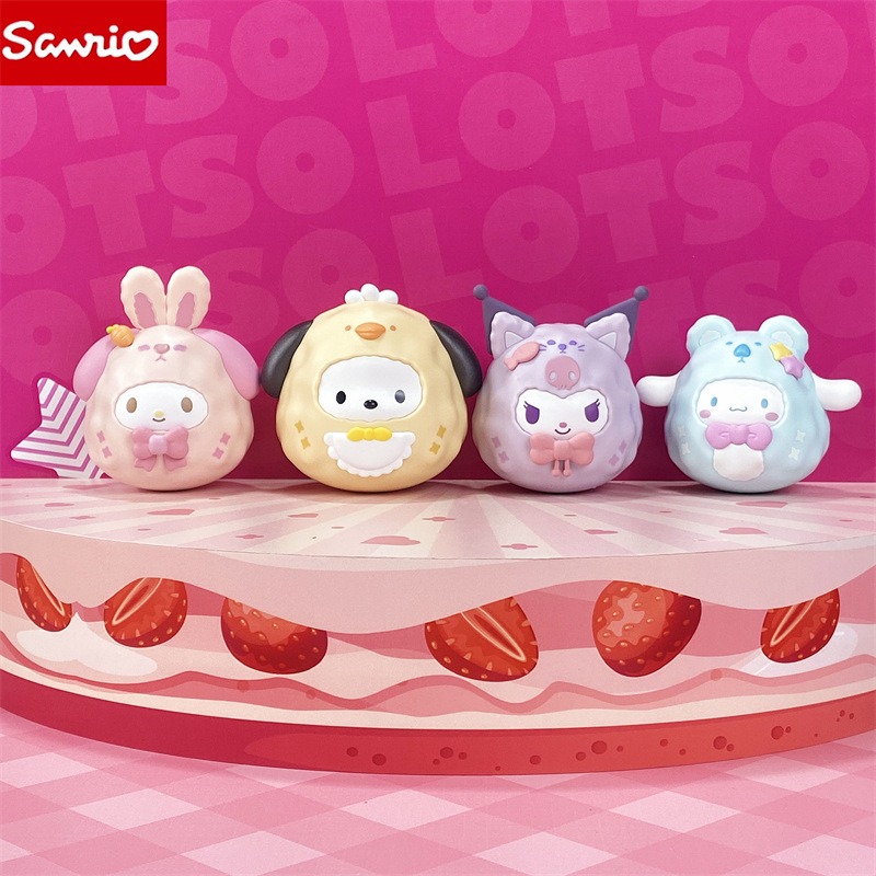 【冉紅】正版 三麗鷗 不倒翁明盒盲盒小礼品 桌面小摆件 可爱卡通创意解压玩具 送禮-細節圖3