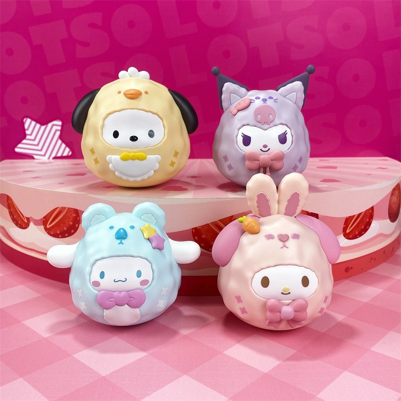 【冉紅】正版 三麗鷗 不倒翁明盒盲盒小礼品 桌面小摆件 可爱卡通创意解压玩具 送禮-細節圖4