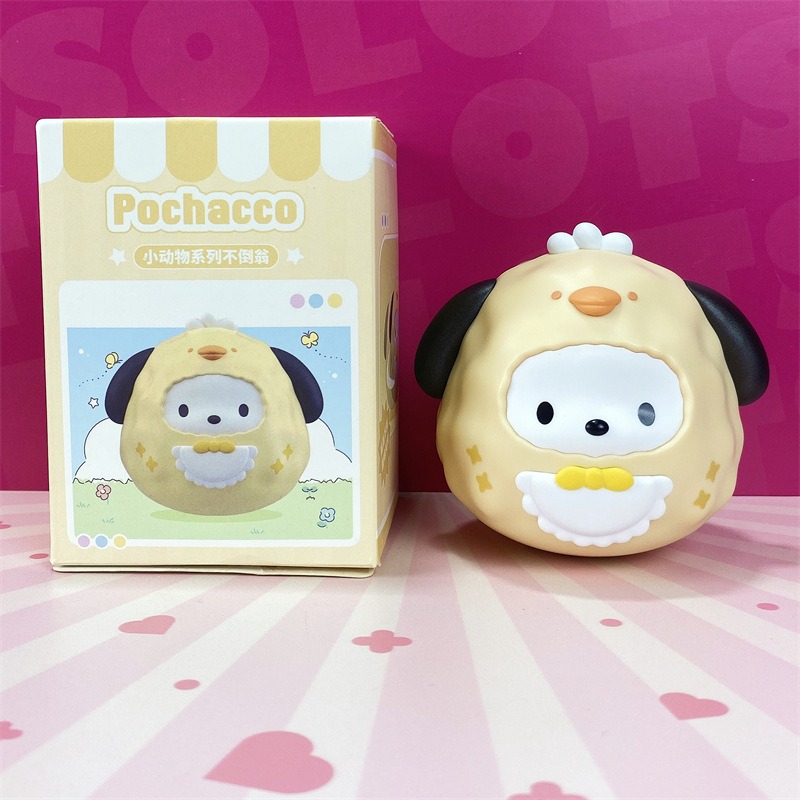 【冉紅】正版 三麗鷗 不倒翁明盒盲盒小礼品 桌面小摆件 可爱卡通创意解压玩具 送禮-規格圖5