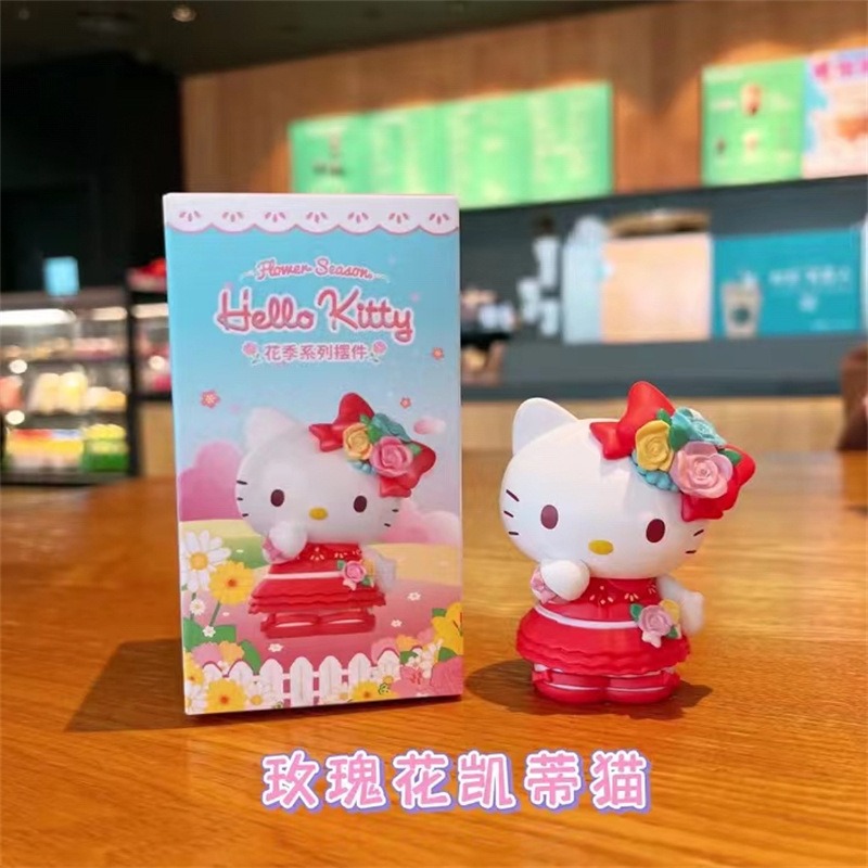 【冉紅】正版 三麗鷗HelloKitty盲盒 庫洛米 大耳狗 可爱凯蒂猫手办擺件 桌面擺件 送禮-細節圖5