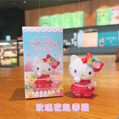 【冉紅】正版 三麗鷗HelloKitty盲盒 庫洛米 大耳狗 可爱凯蒂猫手办擺件 桌面擺件 送禮-規格圖5
