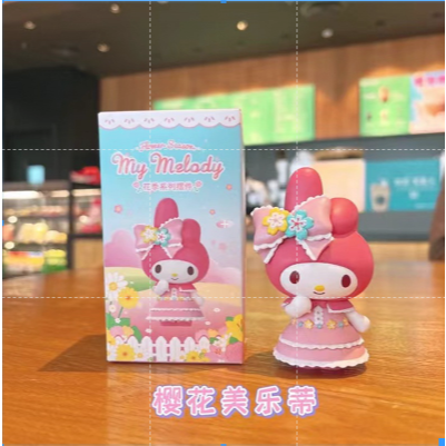 【冉紅】正版 三麗鷗HelloKitty盲盒 庫洛米 大耳狗 可爱凯蒂猫手办擺件 桌面擺件 送禮-規格圖5