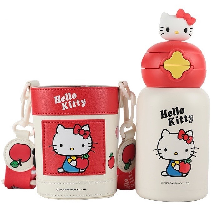 【杯具熊】正版 三麗鷗 星辰雙飲杯款式 HELLO KITTY 保溫杯 保溫瓶 水杯 水壺 600ml 韓國品牌 送禮-細節圖5
