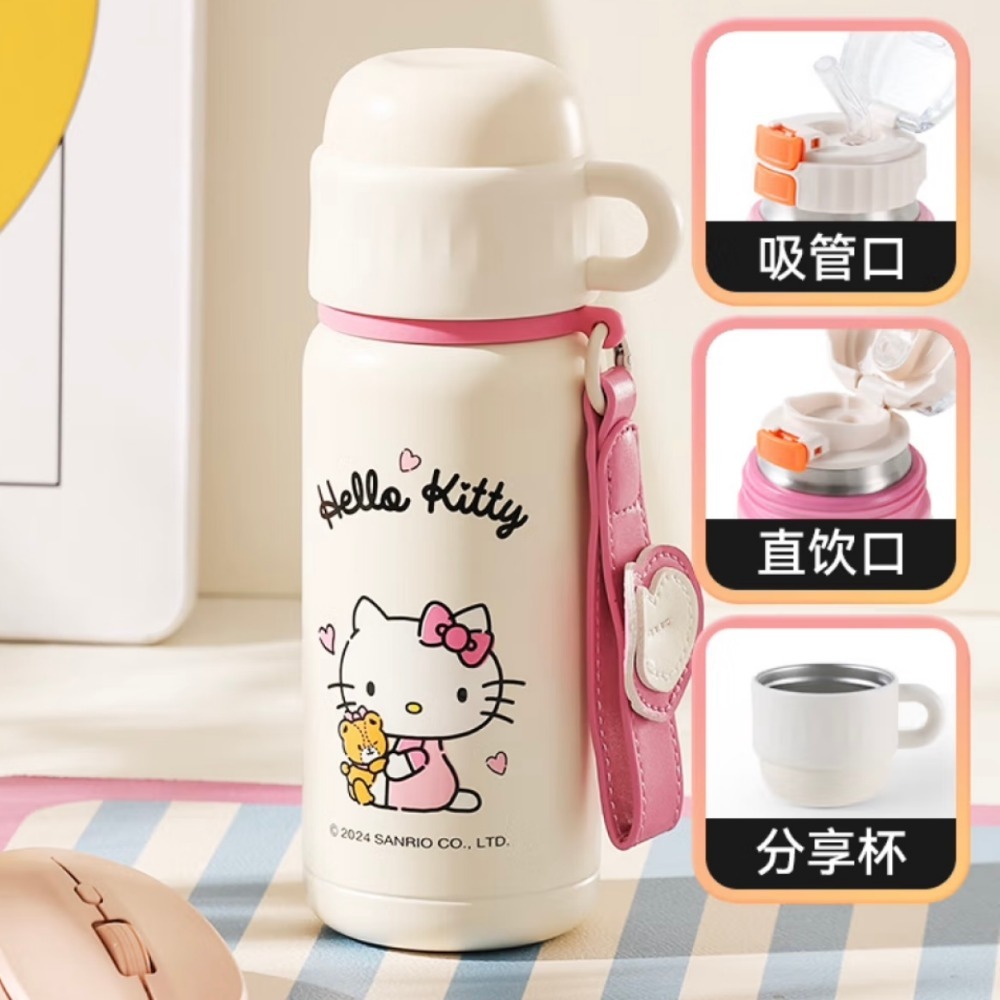 【杯具熊】正版 三麗鷗 保溫杯款式 HELLO KITTY 保溫杯 保溫瓶 水杯 水壺 500ml 韓國品牌 送禮-規格圖5