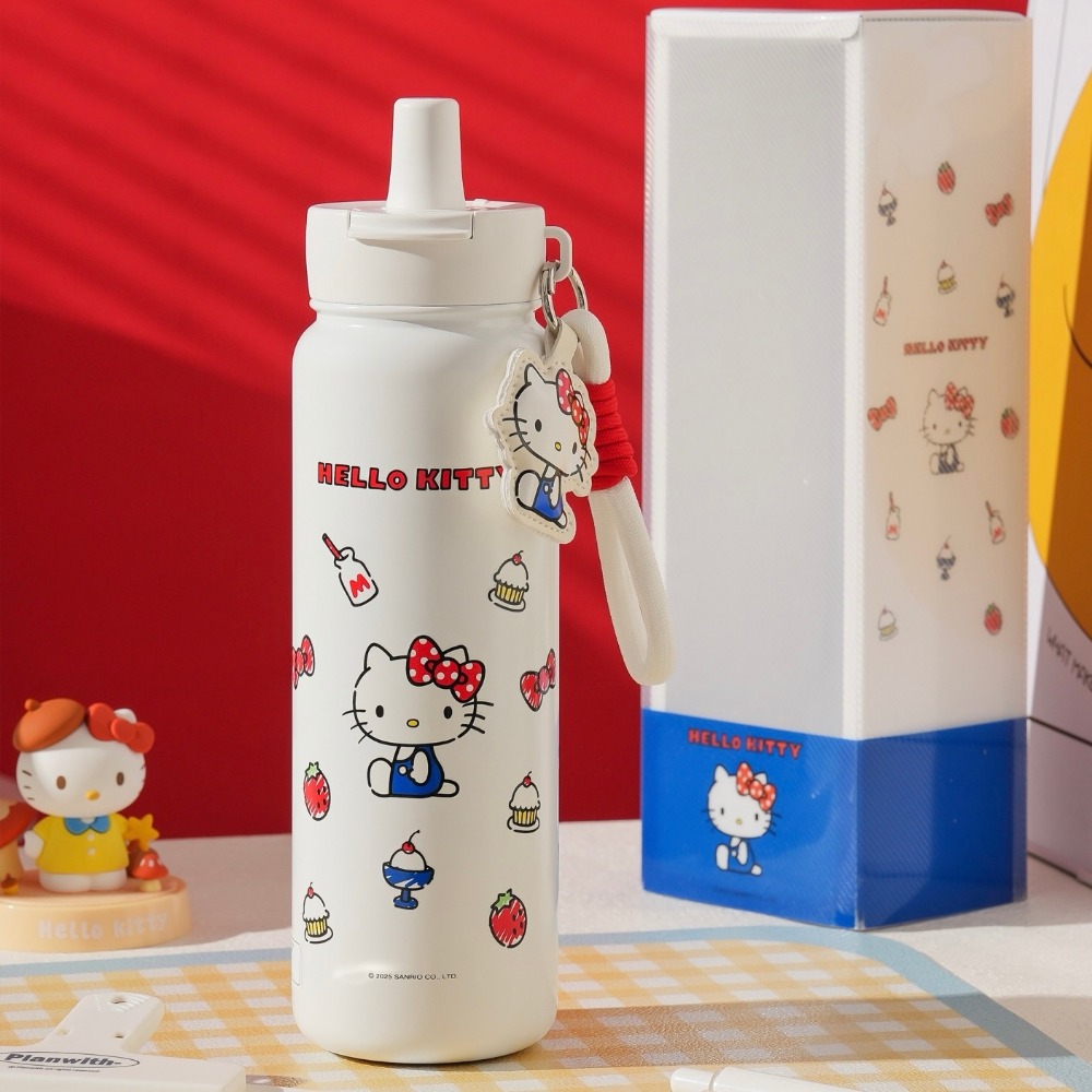 【杯具熊】正版 三麗鷗 吸管保溫杯款式 HELLO KITTY 保溫杯 保溫瓶 水杯 水壺 780ml 韓國品牌 送禮-規格圖5