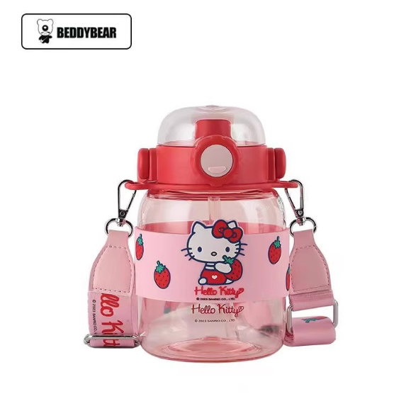【杯具熊】正版 三麗鷗 小提桶款式 HELLO KITTY 保溫杯 保溫瓶 水杯 水壺 1100ml 韓國品牌 送禮-細節圖4