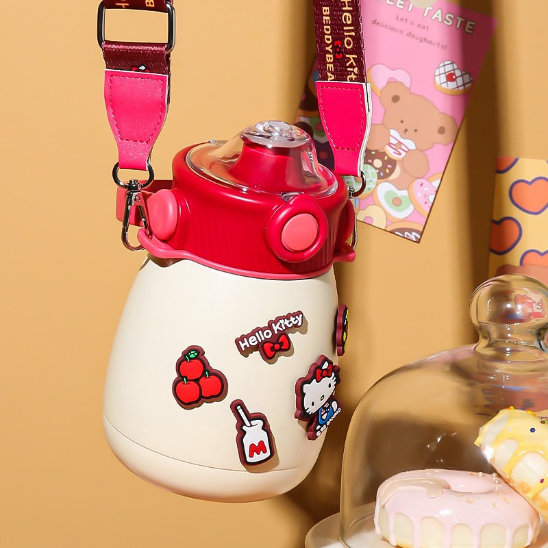 【杯具熊】正版 三麗鷗 保溫嘟嘟桶款式 HELLO KITTY 保溫杯 保溫瓶 水杯 水壺 850ml 韓國品牌 送禮-細節圖2