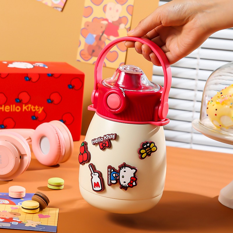 【杯具熊】正版 三麗鷗 保溫嘟嘟桶款式 HELLO KITTY 保溫杯 保溫瓶 水杯 水壺 850ml 韓國品牌 送禮-細節圖3