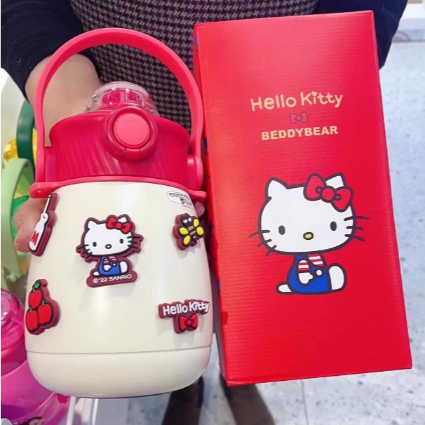 【杯具熊】正版 三麗鷗 保溫嘟嘟桶款式 HELLO KITTY 保溫杯 保溫瓶 水杯 水壺 850ml 韓國品牌 送禮-細節圖4
