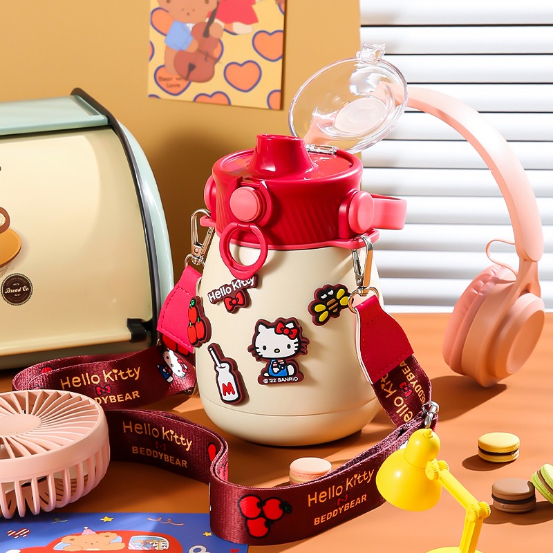 【杯具熊】正版 三麗鷗 保溫嘟嘟桶款式 HELLO KITTY 保溫杯 保溫瓶 水杯 水壺 850ml 韓國品牌 送禮-規格圖4