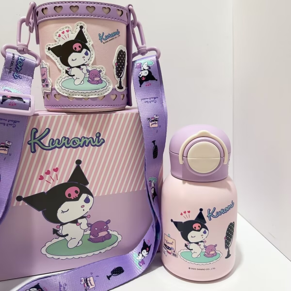 【杯具熊】正版 三麗鷗 妙趣兒童杯款式 庫洛米 保溫杯 保溫瓶 水杯 水壺 480ml 韓國品牌 送禮-細節圖3