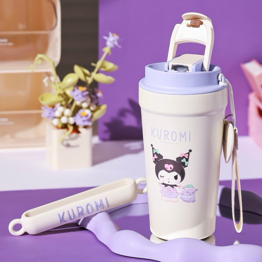 【杯具熊】正版 三麗鷗 心氣咖啡杯款式 庫洛米 保溫杯 保溫瓶 水杯 水壺 500ml 韓國品牌 送禮-規格圖5