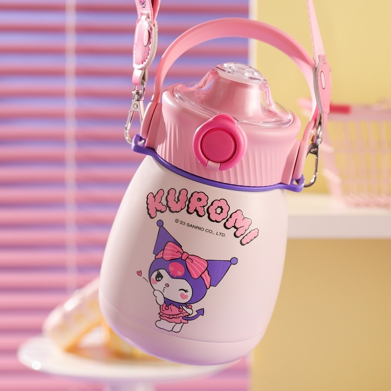 【杯具熊】正版 三麗鷗 保溫嘟嘟杯款式 庫洛米 保溫杯 保溫瓶 水杯 水壺 850ml 韓國品牌 送禮-細節圖4