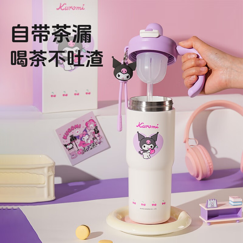 【杯具熊】正版 三麗鷗 內海保溫杯款式 庫洛米 保溫杯 保溫瓶 水杯 水壺 680ml 韓國品牌 送禮-細節圖2