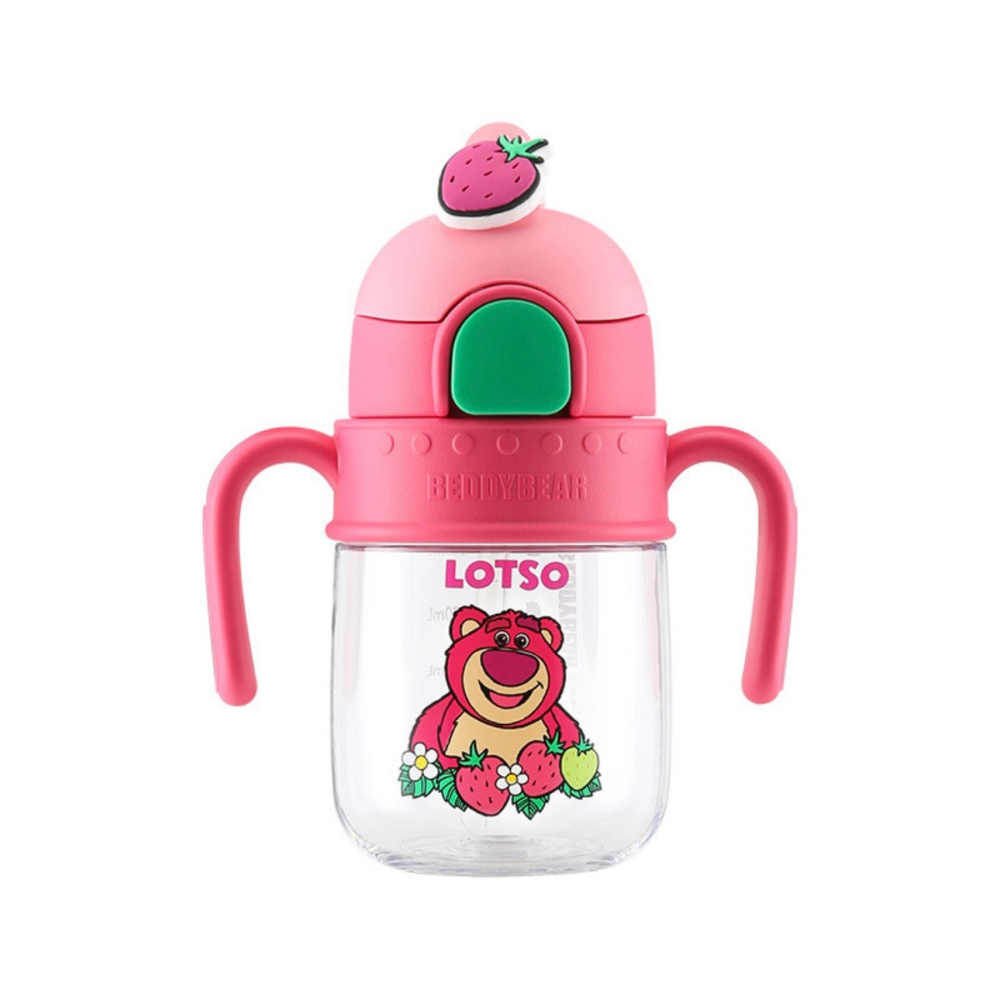 【杯具熊】正版 迪士尼 火箭塑料學飲杯款式 草莓熊 保溫杯 保溫瓶 水杯 水壺 500ml 韓國品牌 送禮-細節圖5