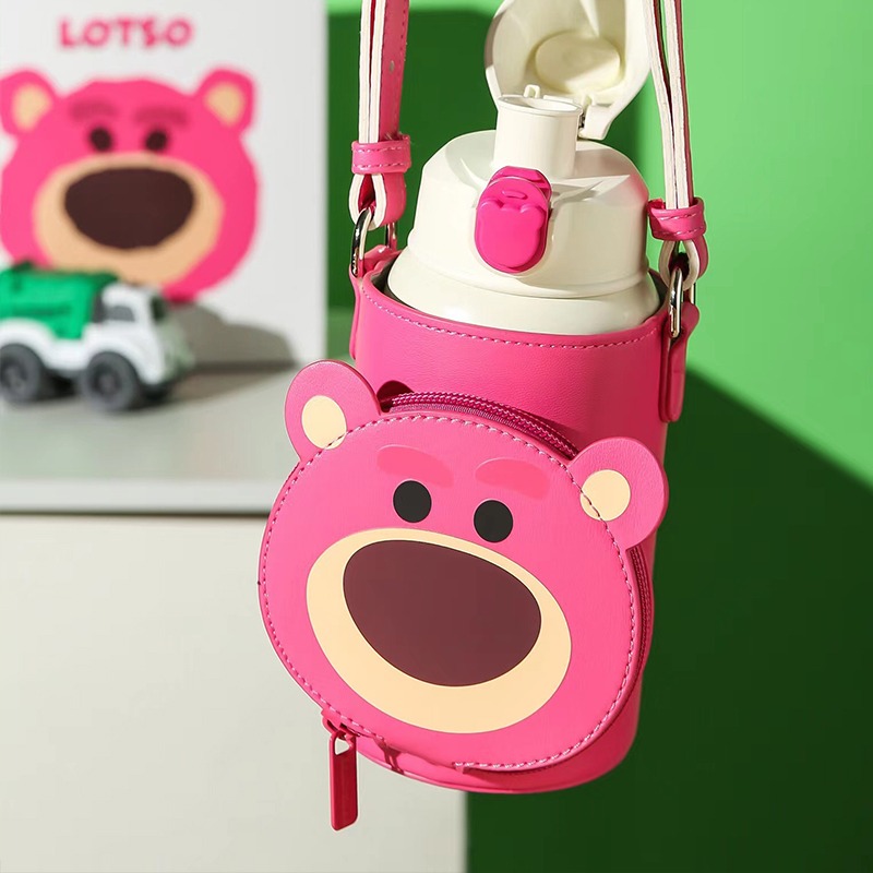 【杯具熊】正版 迪士尼 保溫兒童杯款式 草莓熊 保溫杯 保溫瓶 水杯 水壺 630ml 韓國品牌 送禮-細節圖3