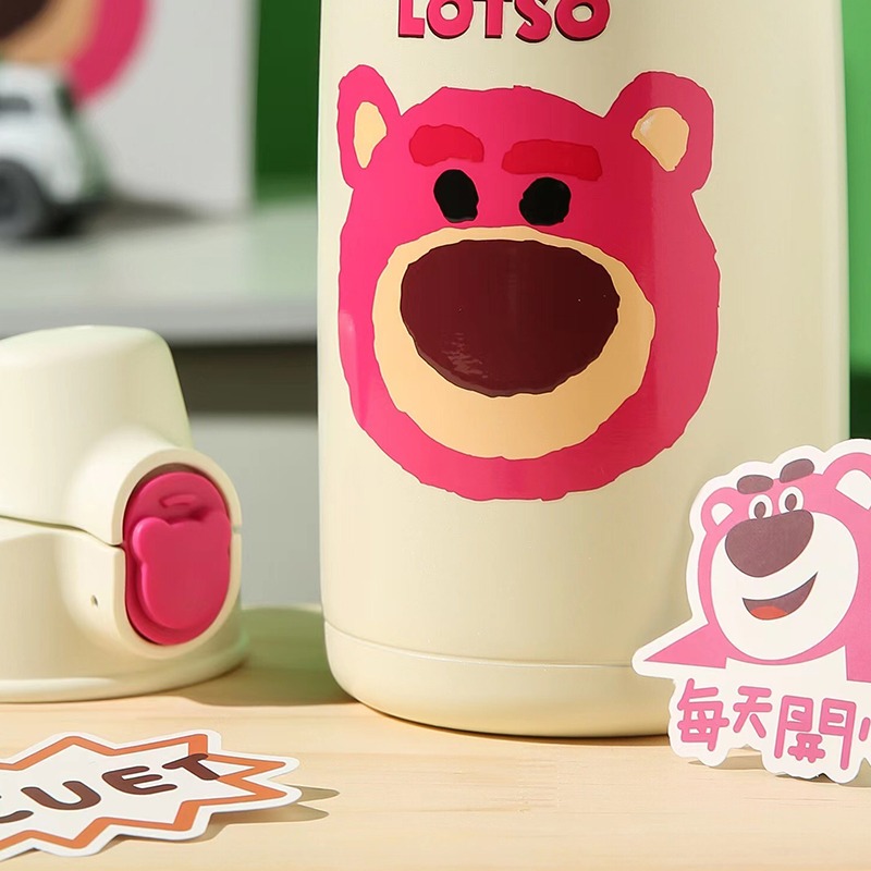 【杯具熊】正版 迪士尼 保溫兒童杯款式 草莓熊 保溫杯 保溫瓶 水杯 水壺 630ml 韓國品牌 送禮-細節圖4