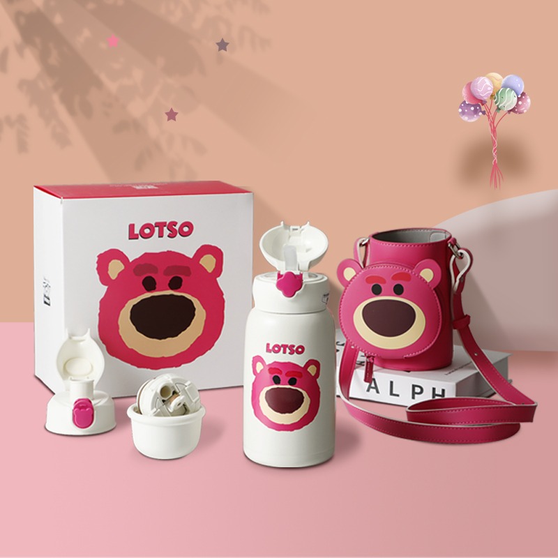 【杯具熊】正版 迪士尼 保溫兒童杯款式 草莓熊 保溫杯 保溫瓶 水杯 水壺 630ml 韓國品牌 送禮-規格圖5