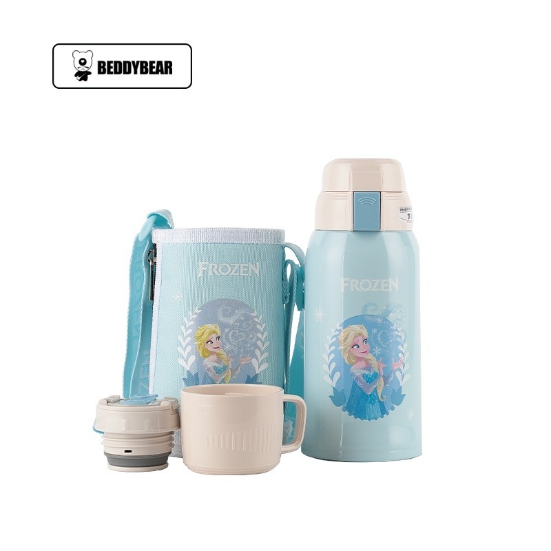 【杯具熊】正版 迪士尼 復古兒童杯款式 艾莎公主 保溫杯 保溫瓶 水杯 水壺 600ml 韓國品牌 送禮-細節圖5