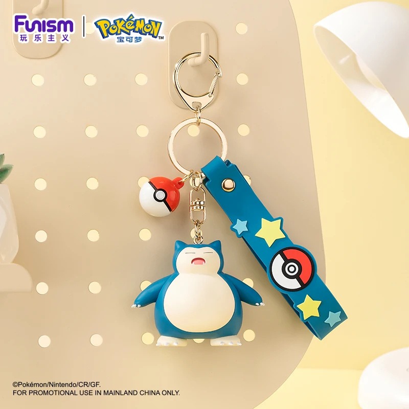 【玩樂主義】正版 寶可夢 冒险随行鑰匙扣 卡比兽 谜拟丘 可爱卡通公仔 情侣包包掛件 吊飾 送禮 冉紅-細節圖4