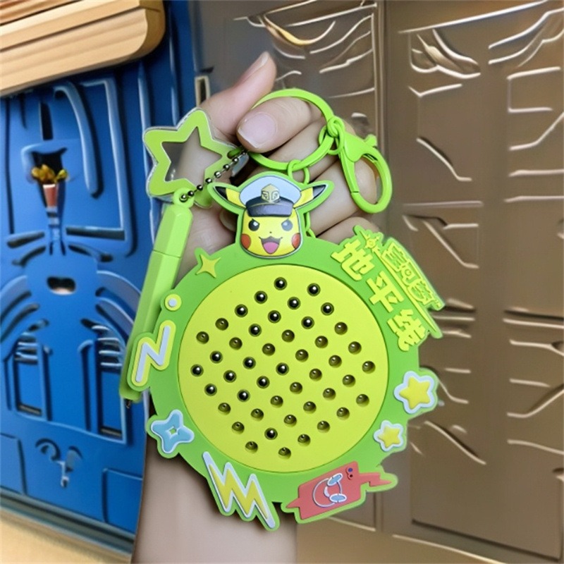 【冉紅】正版 寶可夢 解压磁吸钢珠画板鑰匙扣 卡通玩具 包包掛飾  書包掛件 吊飾 送禮-規格圖5
