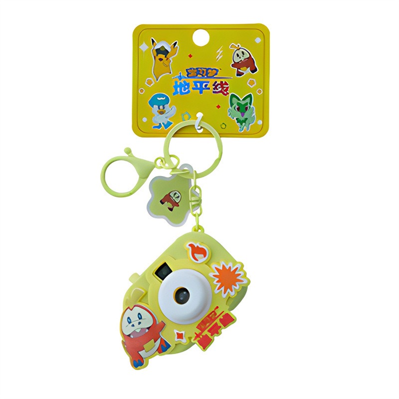 【冉紅】正版 寶可夢 投影相級系列 卡通鑰匙扣 皮卡丘 耿鬼 鑰匙链小掛件 包包掛飾 吊飾  送禮-規格圖5