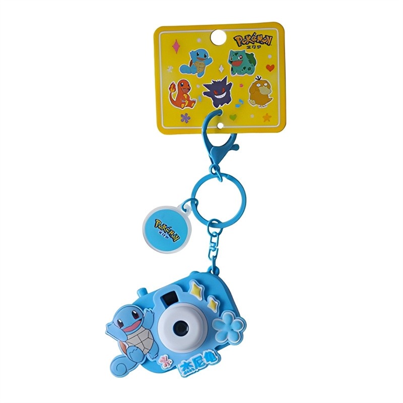 【冉紅】正版 寶可夢 投影相級系列 卡通鑰匙扣 皮卡丘 耿鬼 鑰匙链小掛件 包包掛飾 吊飾  送禮-規格圖5