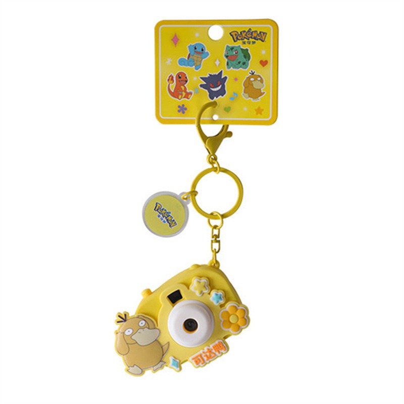 【冉紅】正版 寶可夢 投影相級系列 卡通鑰匙扣 皮卡丘 耿鬼 鑰匙链小掛件 包包掛飾 吊飾  送禮-規格圖5
