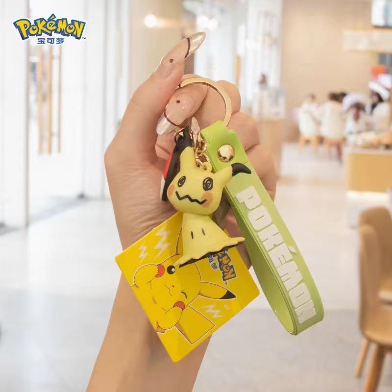 【冉紅】正版 寶可夢 心动萌游系列 掛件 皮卡丘 鑰匙扣饰品 卡通动漫 包包掛飾 鑰匙扣 送禮-細節圖4
