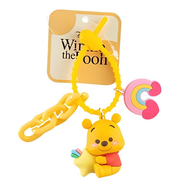 【冉紅】正版 迪士尼 迪小熊维尼 卡通动漫钥匙扣挂件 精致包包挂饰 汽車鑰匙扣 送禮-細節圖5