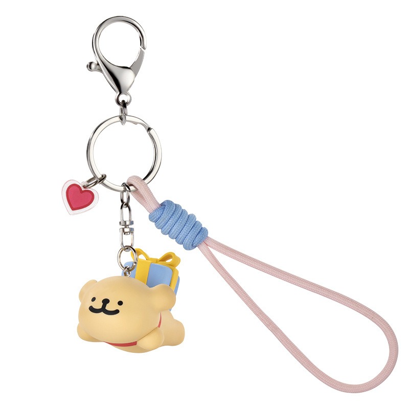【冉紅】正版 玩乐主义線條小狗 创意鑰匙扣 新款情侣鑰匙扣 可爱掛件 掛飾 送禮-規格圖5