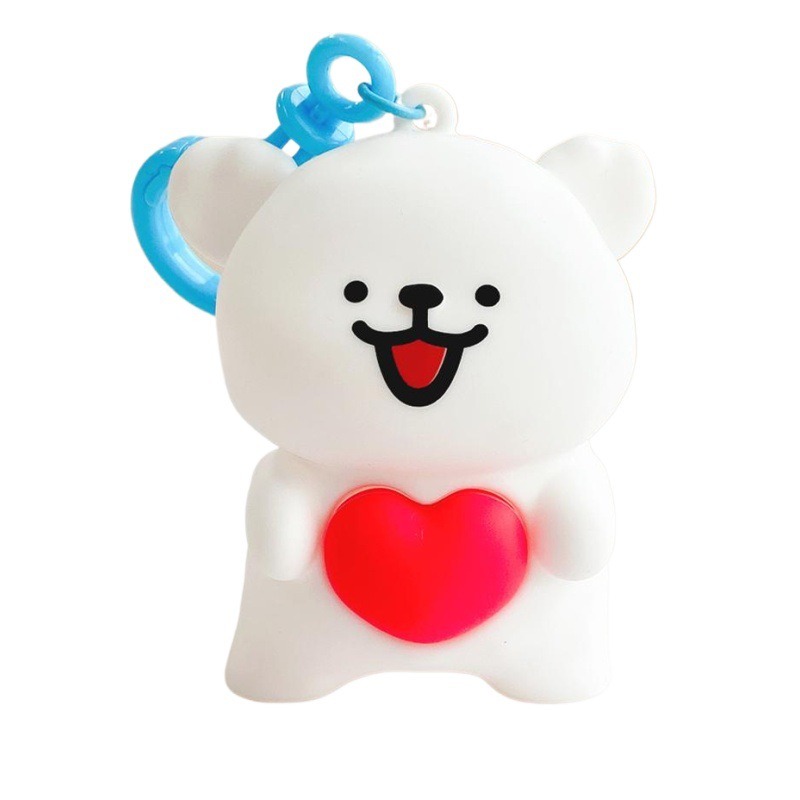 【冉紅】正版 線條小狗 送你小心心汽車鑰匙扣链 精致可爱书包掛件 情侣掛飾 鑰匙扣 送禮-細節圖5