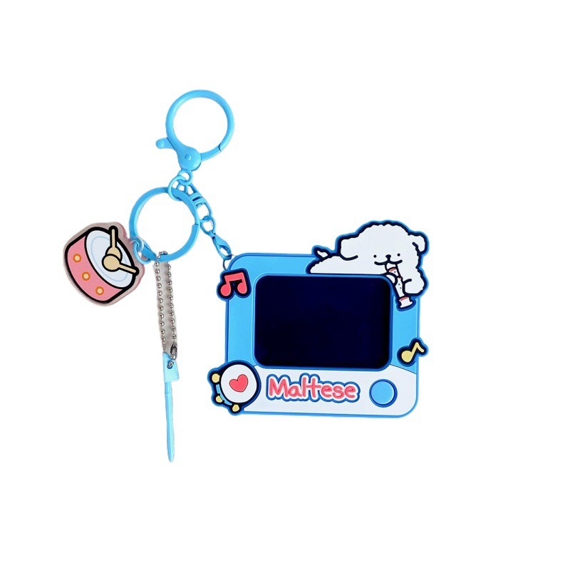 【冉紅】正版 線條小狗 画板系列 可爱卡通书包掛飾 情侣磁吸鑰匙扣 吊飾 送禮-細節圖5