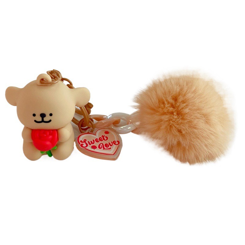 【冉紅】正版 線條小狗 甜蜜赴约系列 鑰匙扣 公仔鑰匙链 掛件 情侣背包掛飾 送禮-細節圖5