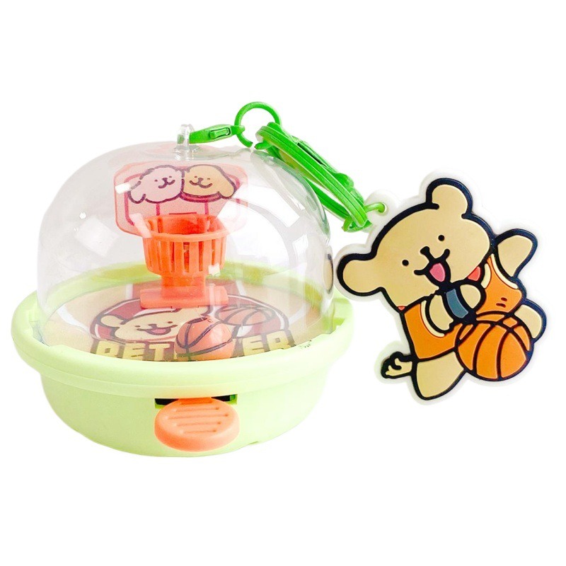 【冉紅】正版 線條小狗 投篮机鑰匙扣 掛件 解压玩具跳舞狗狗翻页機 鑰匙链 吊飾 送禮-細節圖5