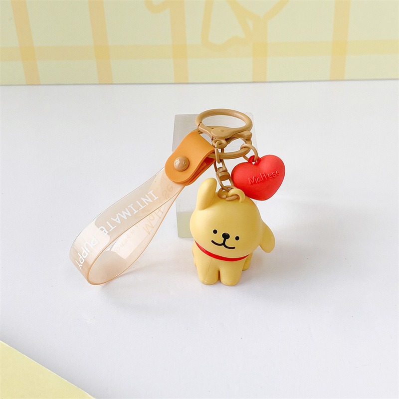 【冉紅】正版 線條小狗 周边贴贴系列 可爱鑰匙扣  女书包掛件小饰品 背包掛飾 吊飾 送禮-規格圖5