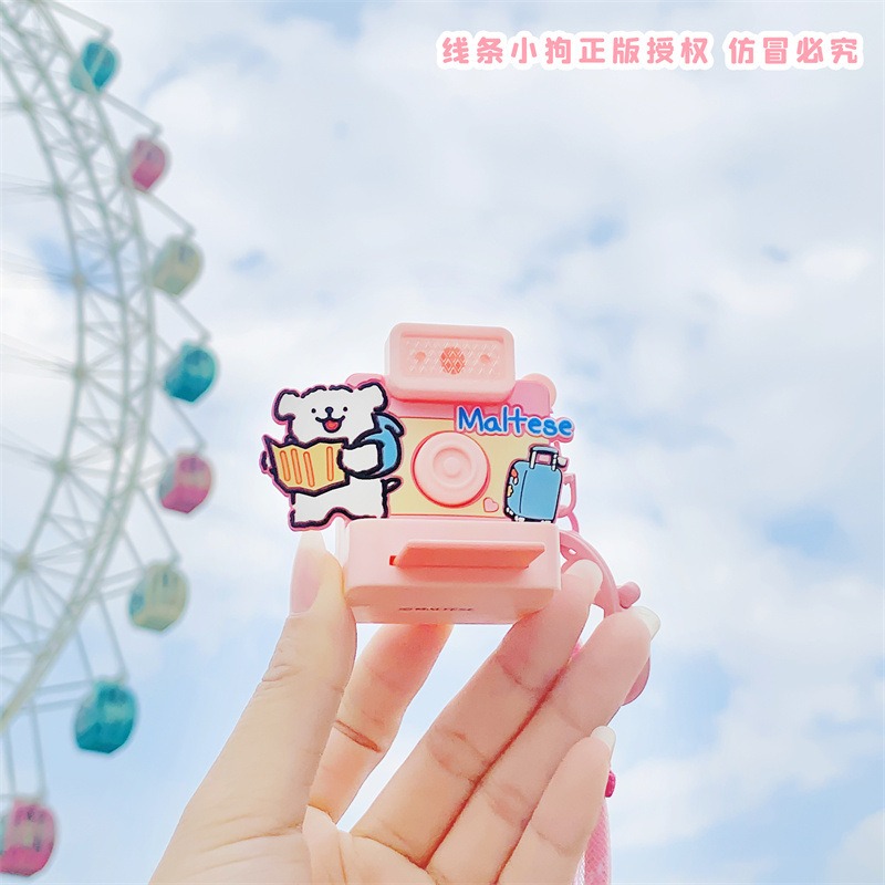 【冉紅】正版 TheGreenParty線條小狗 拍立得掛件 包包掛飾 可爱卡通鑰匙扣 吊飾 送禮-規格圖5