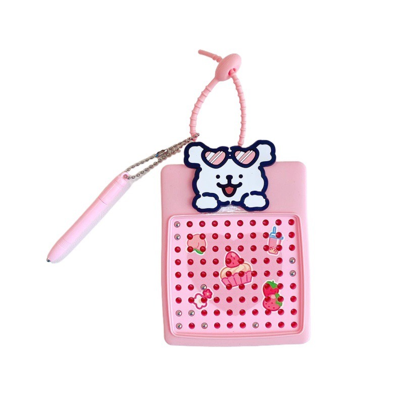 【冉紅】正版 線條小狗 解压磁吸钢珠画板鑰匙扣 磁吸板系列 创意鑰匙扣 可爱鑰匙链 掛饰 吊飾 送禮-細節圖5